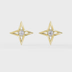 Round Diamond Celestial Sparkle Fashion Earrings