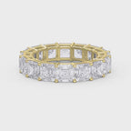 Ascher Cut Diamond Full Circle Ring