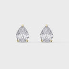 Pear Diamond Stud Earrings