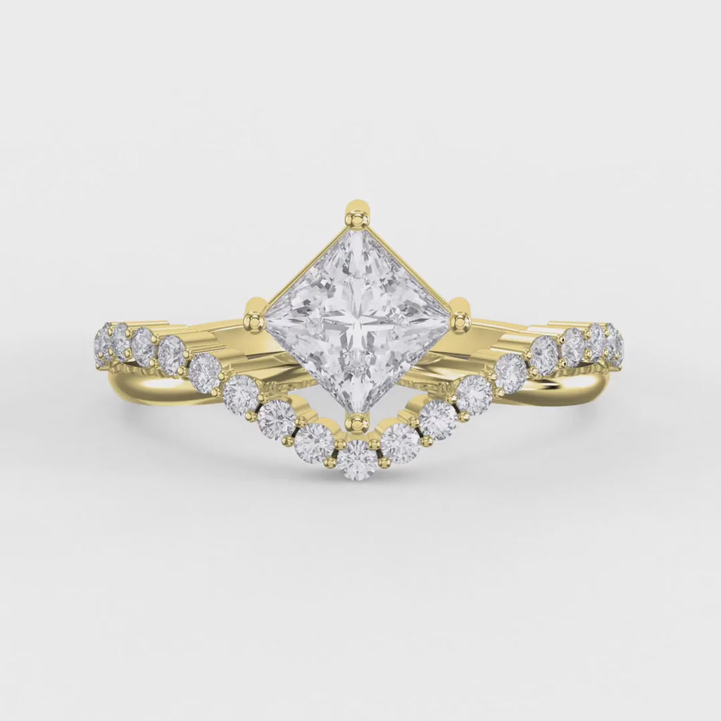 Axis Embrace  Princess Diamond Ring