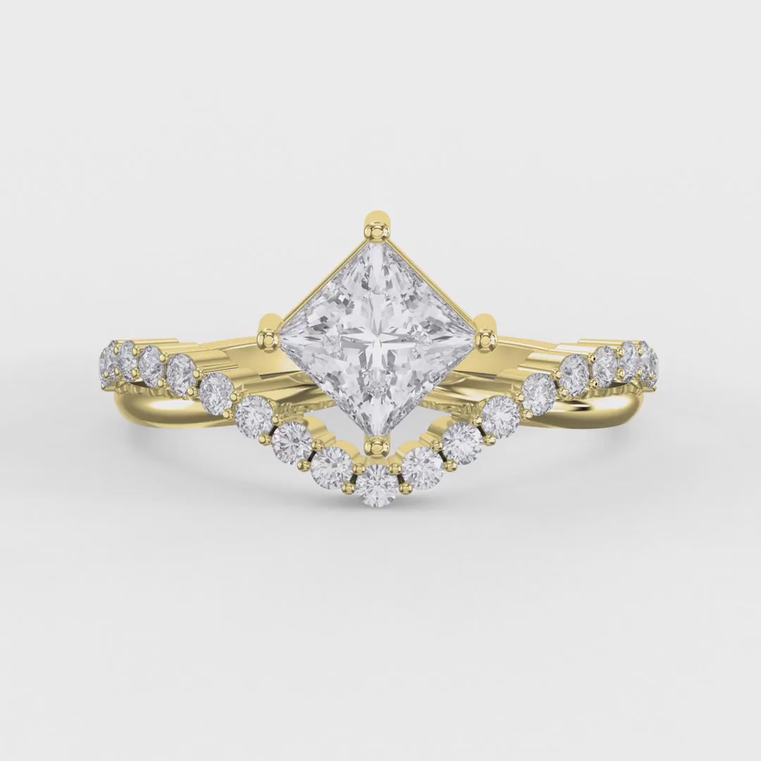 Axis Embrace  Princess Diamond Ring