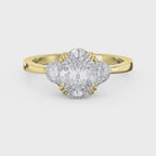 Serene Horizon Oval Ring