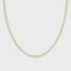 Round Shape Diamond Tennis Necklace