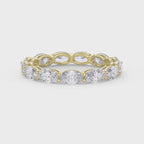 Luxury Oval Cut Diamond Eternity Band