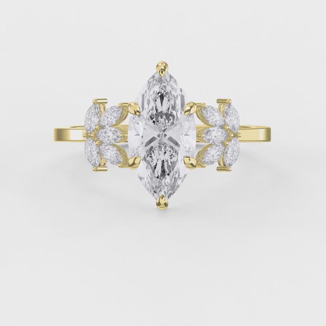 Petal Élan Marquise Ring
