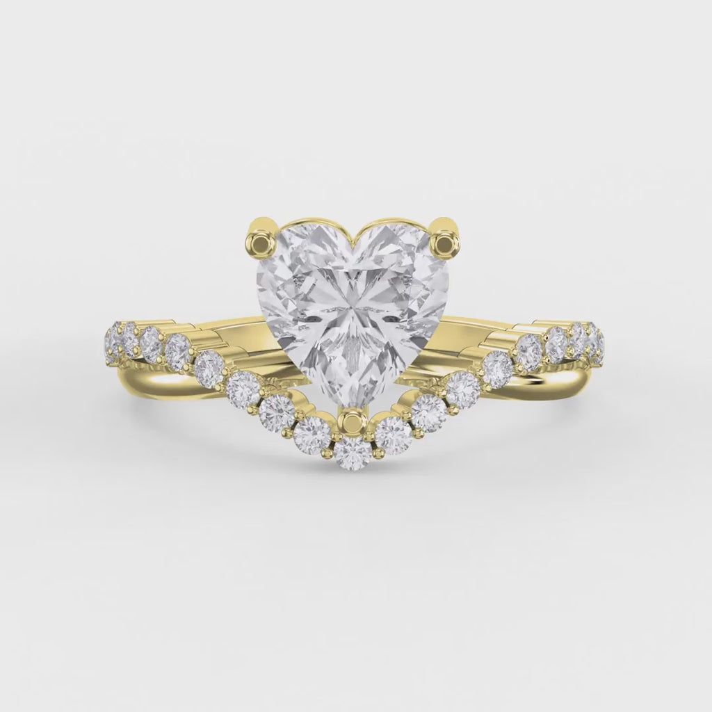 Vow point Heart Ring