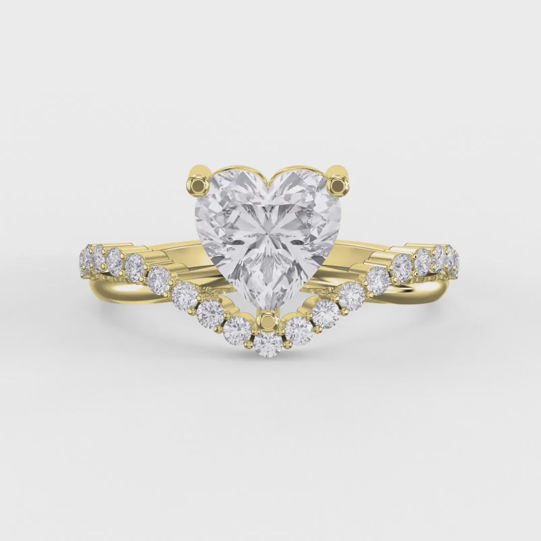 Vow point Heart Ring