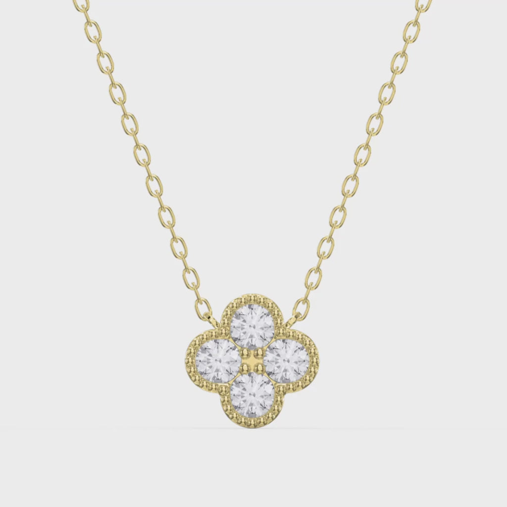 Heritage Clover Diamond Pendant Necklace