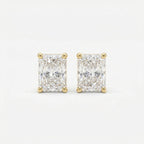 Radiant Cut Diamond Stud Earrings